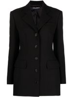 Dolce & Gabbana single-breasted virgin-wool blazer - Noir - thumbnail