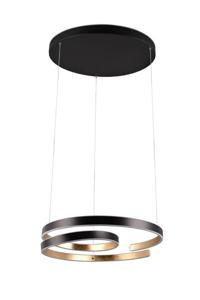 Trio Hanglamp Marnie zwart en goud 344110180