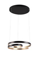 Trio Hanglamp Marnie zwart en goud 344110180 - thumbnail