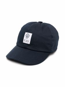 Fay Kids casquette à patch logo - Bleu