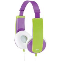 JVC HA-KD5-V-E On Ear koptelefoon Kinderen Kabel Lila, Groen Volumebegrenzing, Lichtgewicht - thumbnail