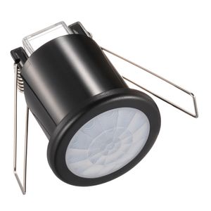 HOFTRONIC™ PIR bewegingssensor met schemerschakelaar 360° bereik 8 meter Maximaal 800 Watt IP20 inbouw kleur zwart