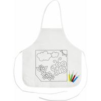 Kliederschort/ knutselschort/ kinderschort - inkleurbaar incl stiften - vlinder - 64 x 43 cm