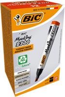 Bic permanent marker Marking 2300 ECOlutions, rood, doos van 12 stuks