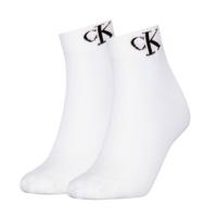 Calvin Klein 2 stuks Women Monogram Quarter Socks