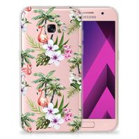 Samsung Galaxy A3 2017 TPU Hoesje Flamingo Palms - thumbnail