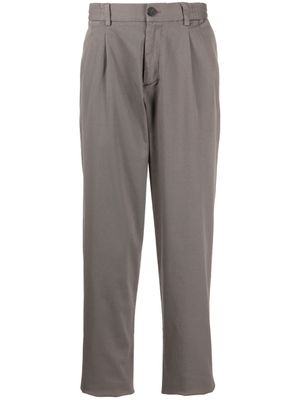 Cruciani pantalon droit à design plissé - Marron