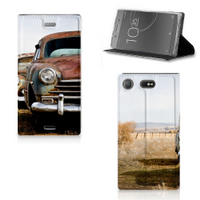 Sony Xperia XZ1 Compact Stand Case Vintage Auto - thumbnail