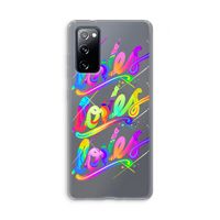 Loves: Samsung Galaxy S20 FE / S20 FE 5G Transparant Hoesje Loves: Samsung Galaxy S20 FE / S20 FE 5G Transparant Hoesje