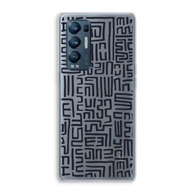 Moroccan Print: Oppo Find X3 Neo Transparant Hoesje
