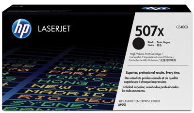 HP toner 507X, 11 000 pagina&apos;s, OEM CE400X, zwart