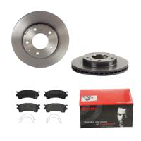 Remmenset, remschijf BREMBO, Remschijftype: Binnen geventileerd, Inbouwplaats: Vooras, u.a. für Mazda, Ford Usa - thumbnail