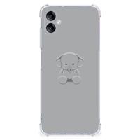 Samsung Galaxy A05 Stevig | Bumper Hoesje | Grijs Baby Olifant
