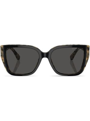 Michael Kors lunettes de soleil Acadia à monture carrée - Noir