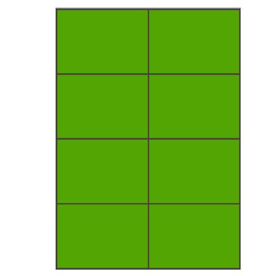 Groene A4 etiketten 105 x 74 mm 100 vel Sorex