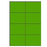 Groene A4 etiketten 105 x 74 mm 100 vel Sorex