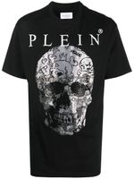 Philipp Plein t-shirt à imprimé tête de mort - Noir