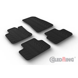 Rubbermatten passend voor Volvo C40 Recharge 2021- (T-Design 4-delig + montageclips) GL0396