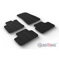 Rubbermatten passend voor Volvo C40 Recharge 2021- (T-Design 4-delig + montageclips) GL0396