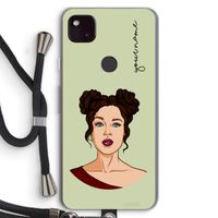 Pop-Art Creator: Pixel 4a 5G Transparant Hoesje met koord