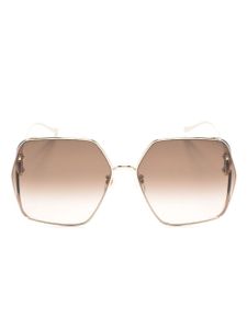 Gucci Eyewear lunettes de soleil à monture carrée oversize - Or