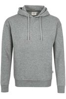 HAKRO Organic Comfort Fit Hooded Sweatshirt grijs, Melange