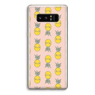 Ananas: Samsung Galaxy Note 8 Transparant Hoesje