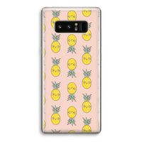 Ananas: Samsung Galaxy Note 8 Transparant Hoesje Ananas: Samsung Galaxy Note 8 Transparant Hoesje