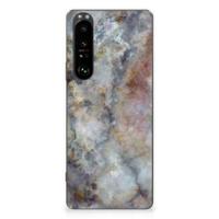 Sony Xperia 1 III | TPU | Siliconen hoesje | Marmer Grijs