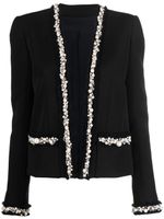 Balmain veste oversize à détails de perles - Noir Balmain veste oversize à détails de perles - Noir