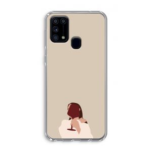 I drink wine: Samsung Galaxy M31 Transparant Hoesje