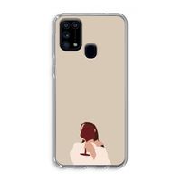 I drink wine: Samsung Galaxy M31 Transparant Hoesje I drink wine: Samsung Galaxy M31 Transparant Hoesje