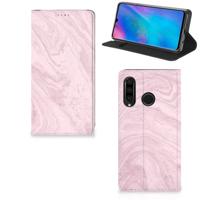 Huawei P30 Lite New Edition | Standcase | Marble Pink - Origineel Cadeau Vriendin
