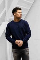 Iceberg 5C Felpa E013 Sweater Heren Donkerblauw - Maat XL - Kleur: Donkerblauw | Soccerfanshop