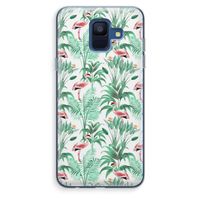 Flamingo bladeren: Samsung Galaxy A6 (2018) Transparant Hoesje Flamingo bladeren: Samsung Galaxy A6 (2018) Transparant Hoesje