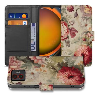 Portemonnee Hoesje Samsung Galaxy Xcover 7 Pro | Bloemenprint