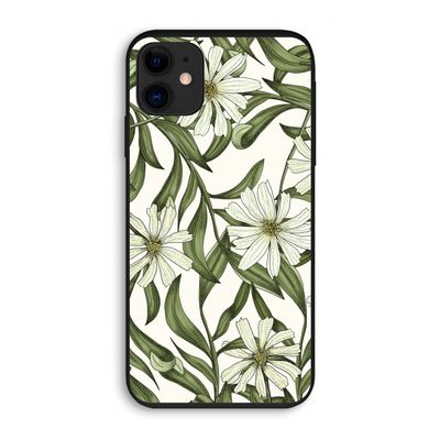 Wit bloemenpatroon: iPhone 11 Biologisch afbreekbaar hoesje