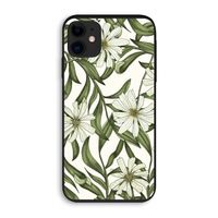 Wit bloemenpatroon: iPhone 11 Biologisch afbreekbaar hoesje
