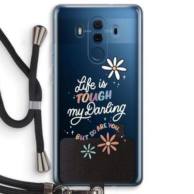 Tough Life: Huawei Mate 10 Pro Transparant Hoesje met koord