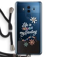 Tough Life: Huawei Mate 10 Pro Transparant Hoesje met koord