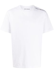 Rabanne t-shirt à logo imprimé - Blanc