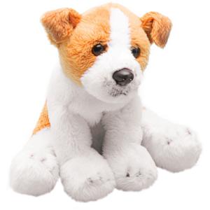 Pluche knuffel dieren Jack Russel hond - 13 cm - Speelgoed knuffelbeesten - honden