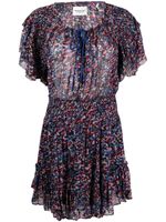 MARANT ÉTOILE robe courte à fleurs - Bleu