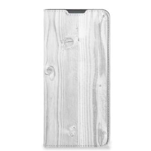 Motorola Moto E32 | Moto E32s Book Wallet Case White Wood