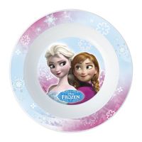 Disney Frozen thema diep ontbijt bordje van kunststof D16 cm   -