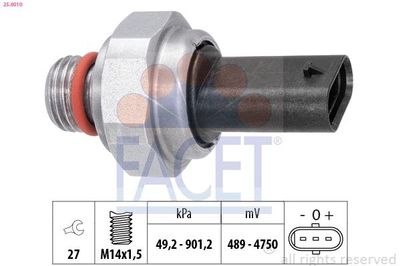 Sensor, uitlaatgasdruk 250010