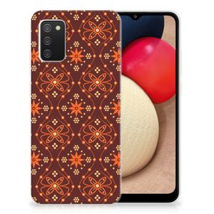 Samsung Galaxy A02s TPU bumper Batik Brown