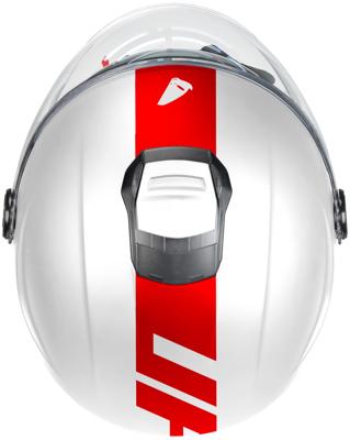UFO PLAST jethelm "nixie helmet ufo nixie jet white/red gr. s