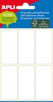 Apli witte etiketten ft 26 x 54 mm (b x h), 36 stuks, 6 per blad (2681) - thumbnail