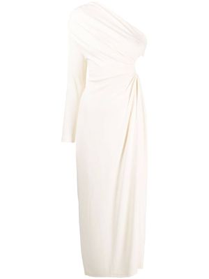 Acler Asymmetrische midi-jurk - Wit